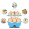 Rapid Egg Cooker Electric for Hard Boiled, Poached, Scrambled Eggs, Omelets, Steamed Vegetables, Seafood, Dumplings, 14 capacity, with Auto Shut Off F