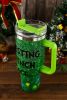 Green Christmas Grinch Glittering 304 Stainless Steel Thermos Cup