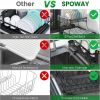 2 Tier Dish Rack for Kitchen Counter,Dish Drying Rack with 360°Drainage,Dish Drainboard Set with Cutlery Holder and 4 Cup Holder,Dish drainers Over Si