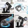 3-IN-1 Electric Stand Mixer, 660W 10-Speed With Pulse Button, Attachments include 6.5QT Bowl, Dough Hook, Beater, Whisk for Most Home Cooks, Onyx Blac