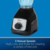 Classic 3-Speed Blender, Smoothie Blender, Black