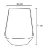 Paşabahçe 41536 Allegra 3-Piece Water and Soft Drink Glass, 425 cc