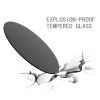 36 Inch Round Tempered Glass Table Top Black Glass 1/4" Thick Round Polished Edge