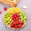 Cheese Board and Knife Set, Magnetic 4 Drawers Bamboo Charcuterie Boards, 15 x 13 x 2 Inch