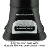Wave Crusher Multi-Function Blender, 40 oz Glass Jar, Black