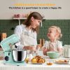 3-IN-1 Electric Stand Mixer, 660W 10-Speed With Pulse Button, Attachments include 6.5QT Bowl, Dough Hook, Beater, Whisk for Most Home Cooks, Agave Gre