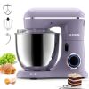 3-IN-1 Electric Stand Mixer, 660W 10-Speed With Pulse Button, Attachments include 6.5QT Bowl, Dough Hook, Beater, Whisk for Most Home Cooks, Vine Purp