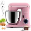 3-IN-1 Electric Stand Mixer, 660W 10-Speed With Pulse Button, Attachments include 6.5QT Bowl, Dough Hook, Beater, Whisk for Most Home Cooks, Sakura Pi