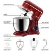 3-IN-1 Electric Stand Mixer, 660W 10-Speed With Pulse Button, Attachments include 6.5QT Bowl, Dough Hook, Beater, Whisk for Most Home Cooks, Empire Re