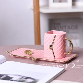 Creative Handbag Breakfast Coffee Mug (Option: Pink-240ML)