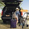 Grocery shopping cart with swivel wheels, folding shopping cart,