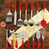 Frontier Collection 15-Piece All in One Kitchen Utensil Set, Red